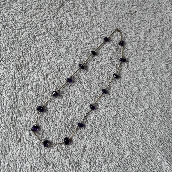 Ketting Amethist met verguld