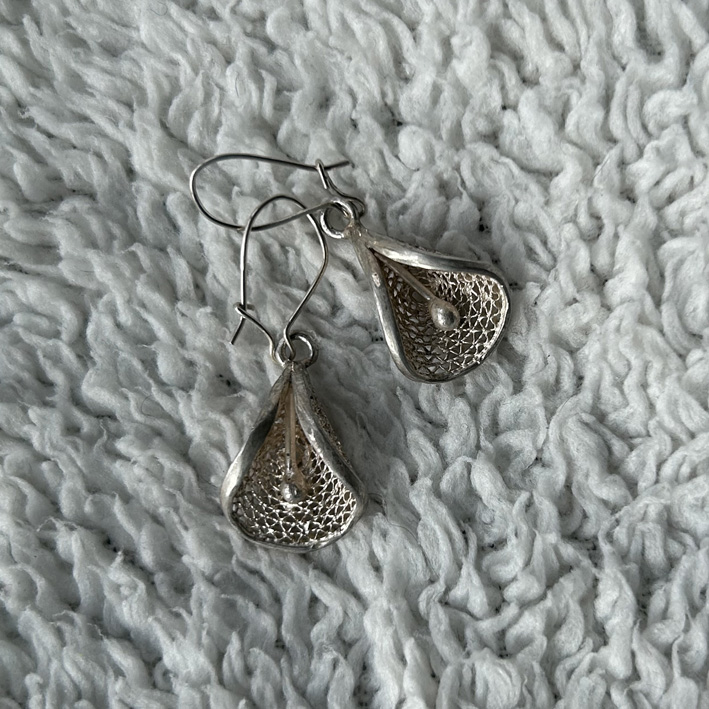 Oorbellen zilver Afrika