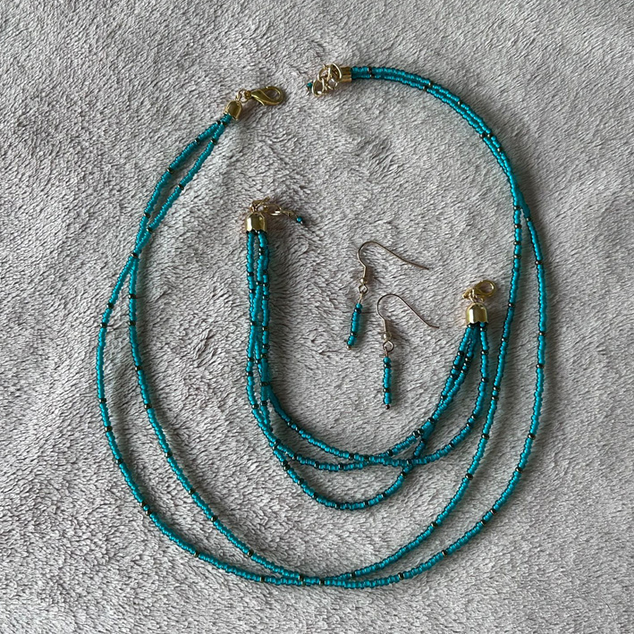Set groen met goud