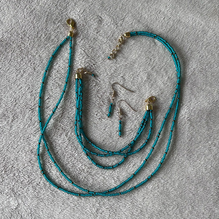 Set groen met goud