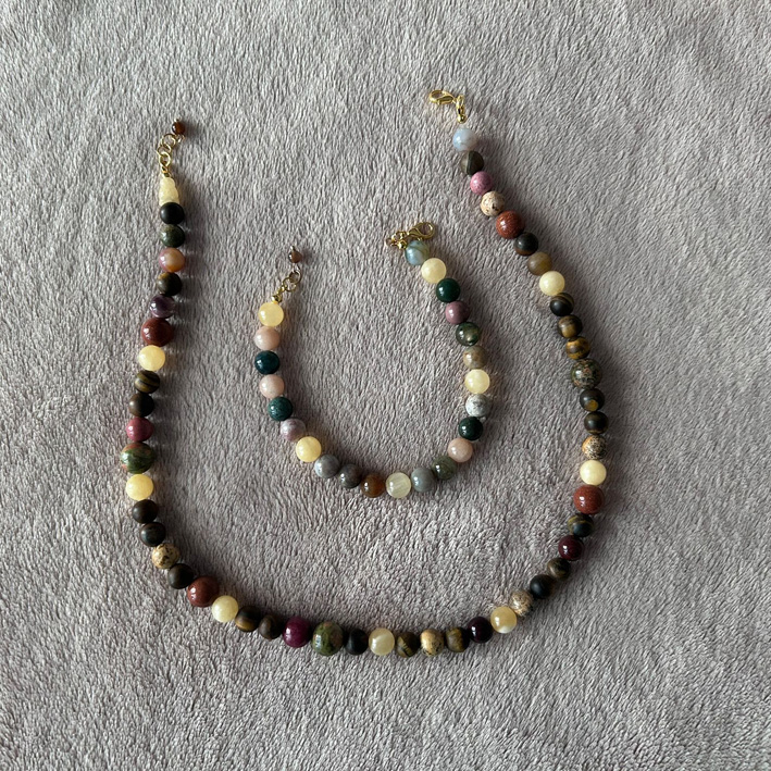 Armband en ketting multicolor