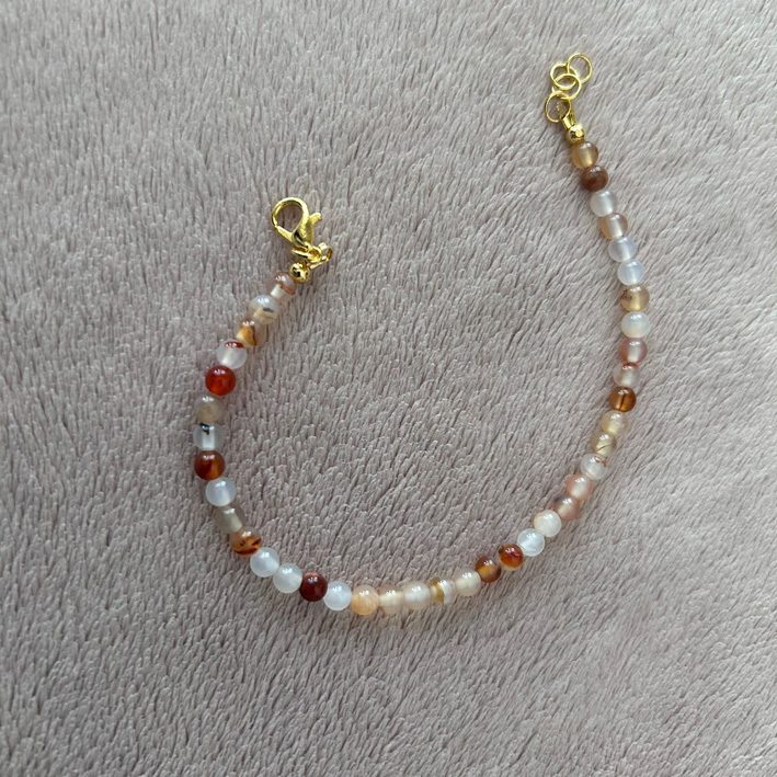 Armband wit oranje